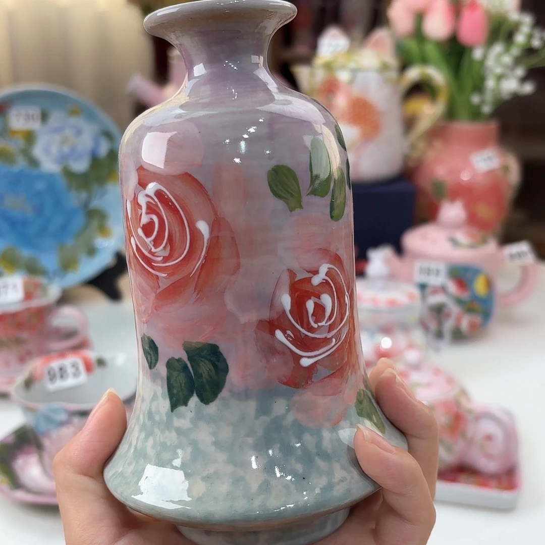 景德镇手绘高温釉下彩陶瓷茶具