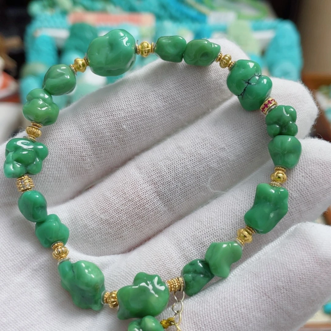 绿松石银S925镶嵌珠宝奇石