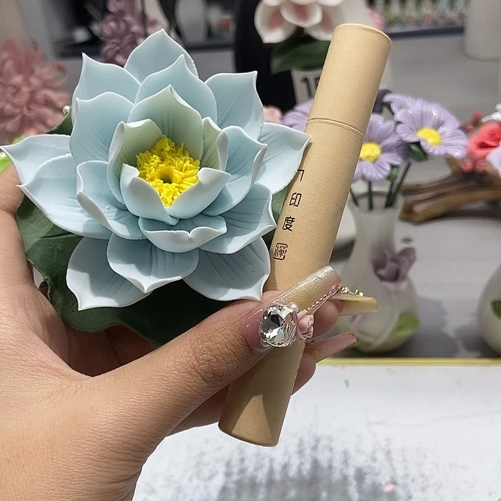 陶瓷纯手工捏花设计