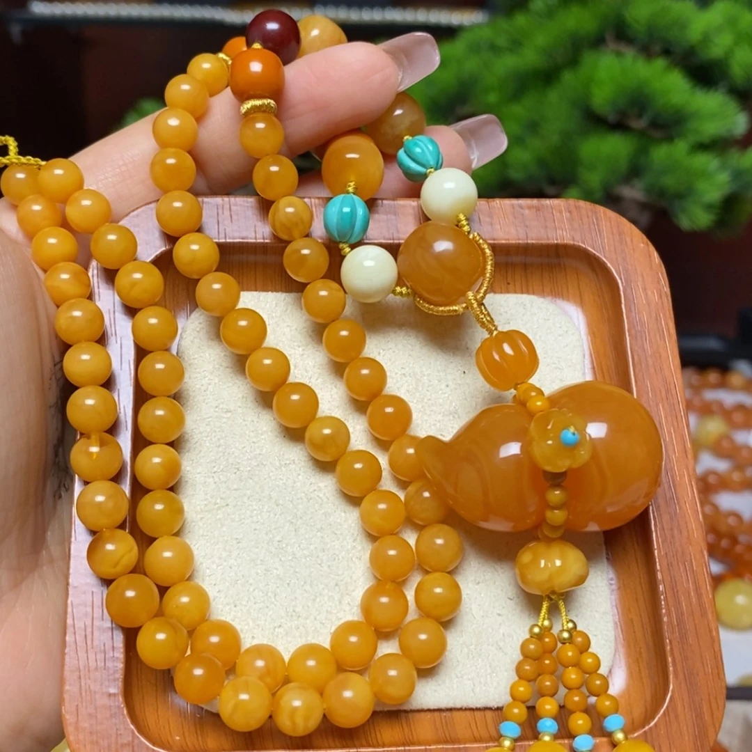 【闪购商品】蜜蜡颈饰未镶嵌项链