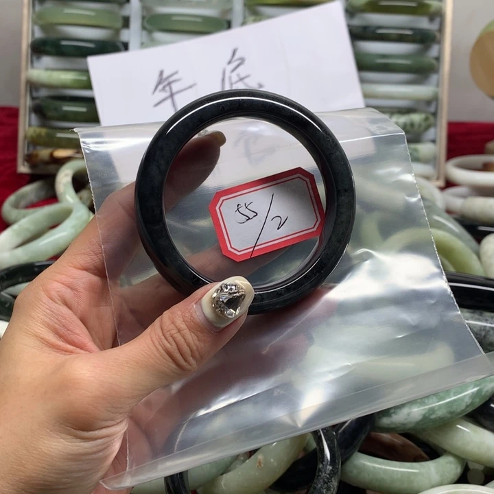 未镶嵌蛇纹石玉手镯A***.2