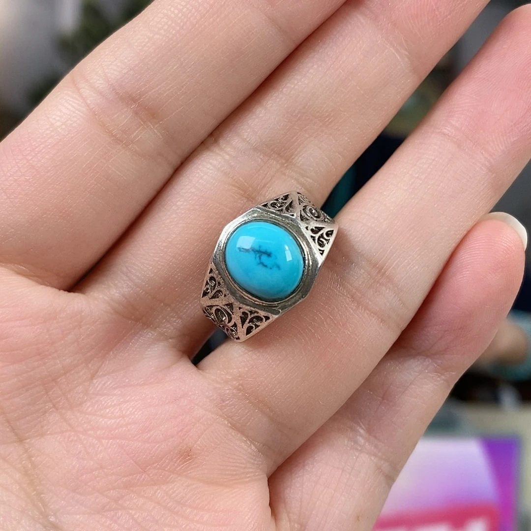 绿松石银S925镶嵌珠宝奇石