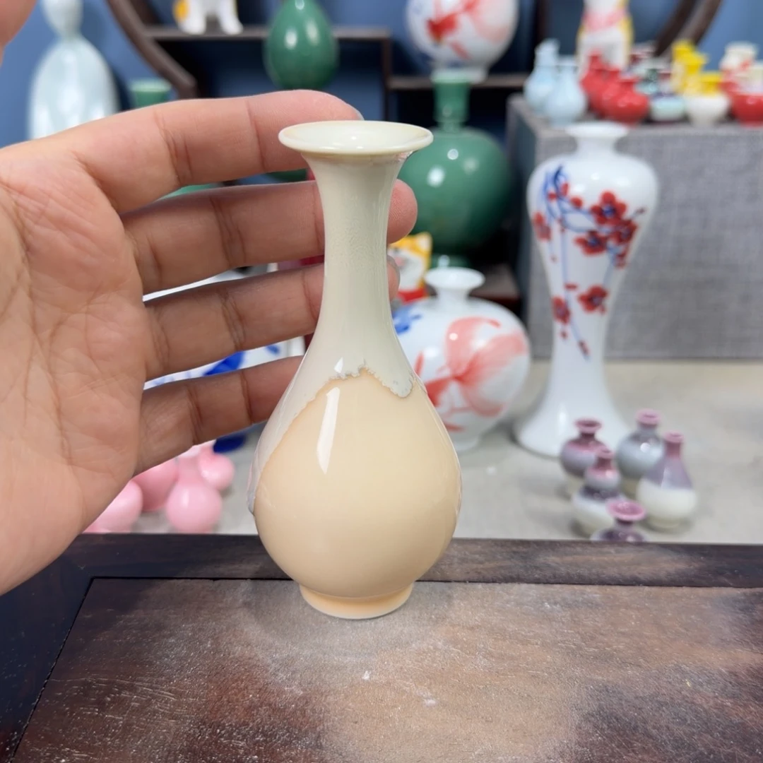 陶瓷手工小花器摆件