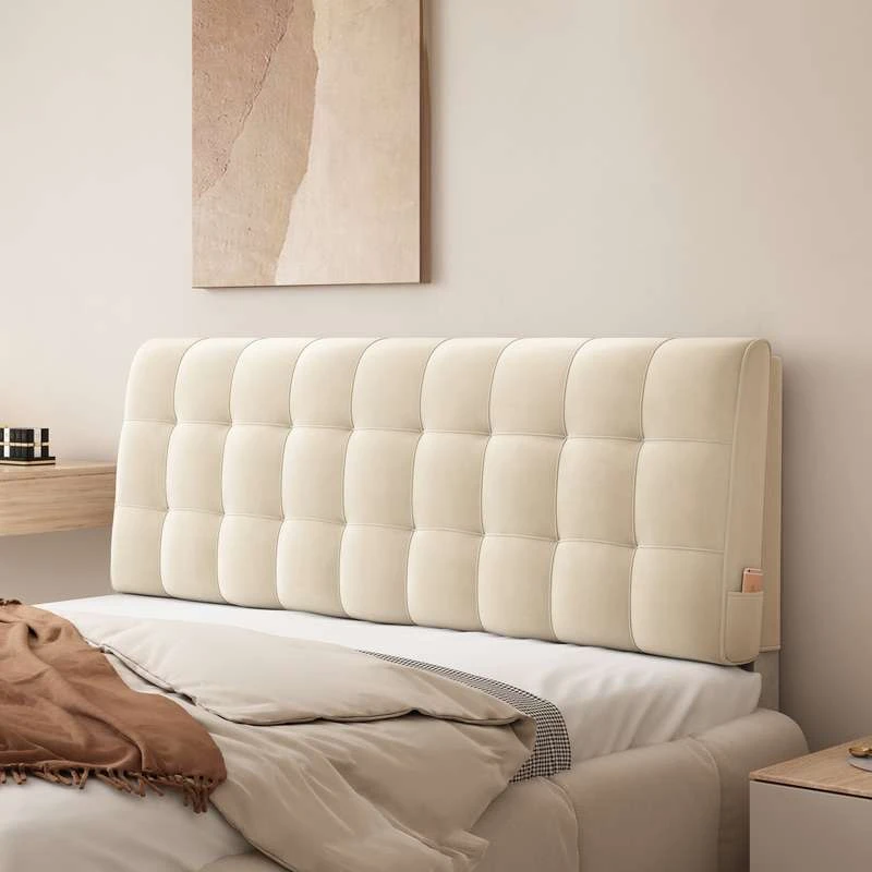 FAVMARTHA床头靠垫榻榻米靠背简约现代床头套罩我是靠枕软包靠背