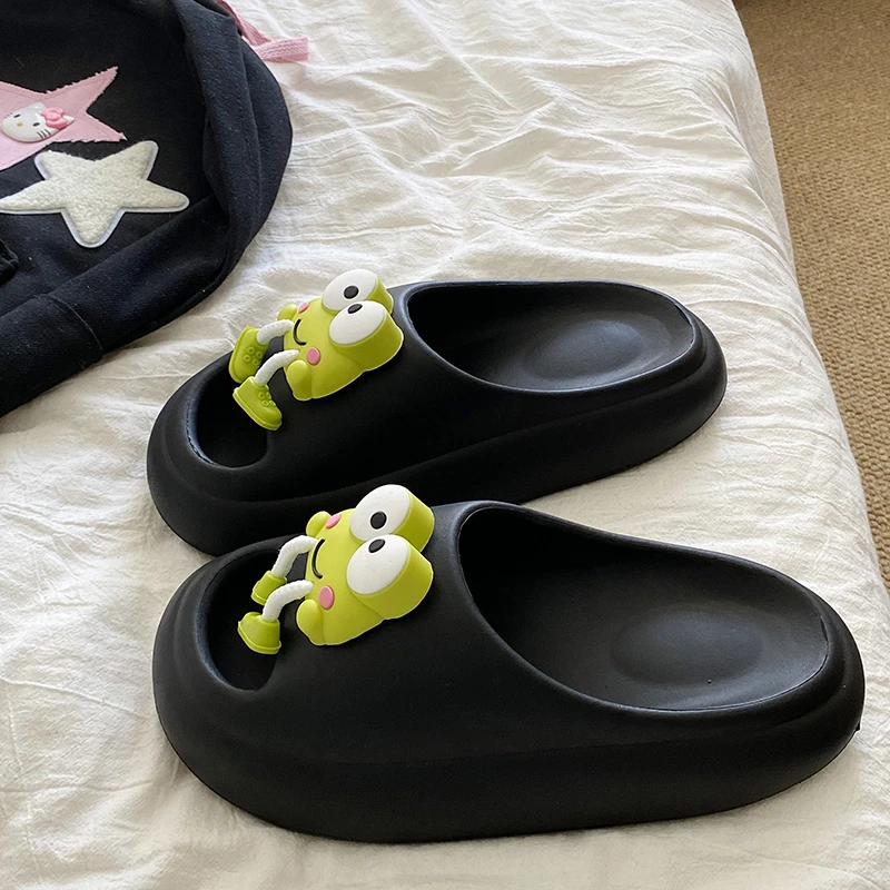 松小可拖鞋女外穿夏季厚底居家防滑防臭学生宿舍踩屎感浴室凉拖鞋