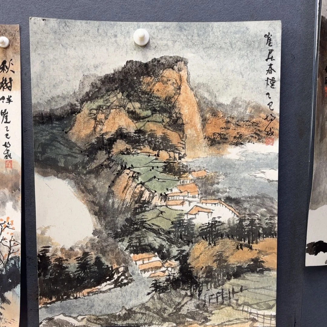 老***壶国画卡纸的制作方法是用