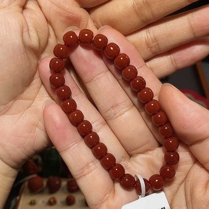 南红玛瑙未镶嵌手链