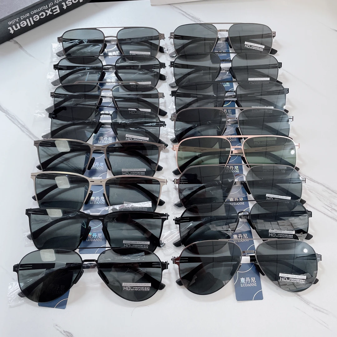 男士男款高清尼龙偏光太阳镜12个款可挑眼镜偏光镜时尚大框方框