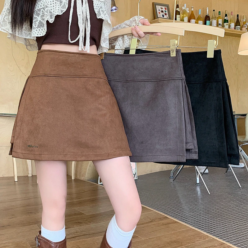 JJ149专享大码女装2025年秋季新款设计感高腰显瘦裙裤短款半身裙