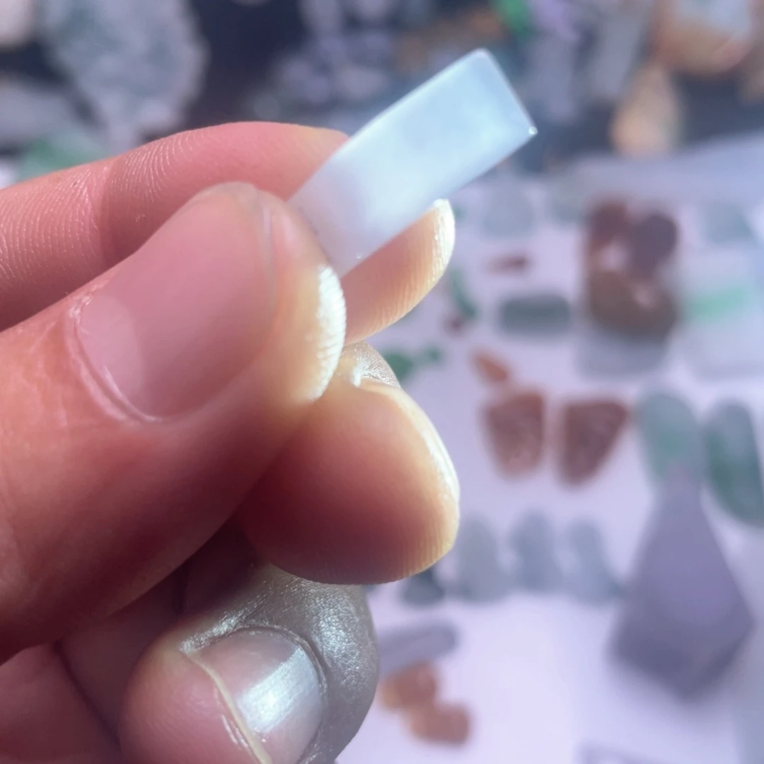 定制翡翠未镶嵌冰胶戒面，明星款