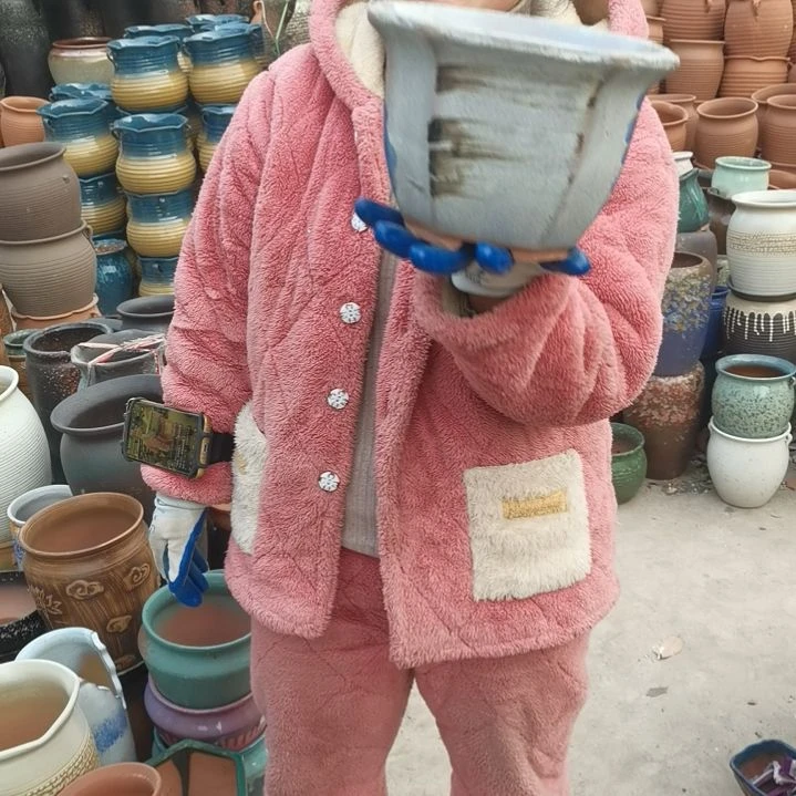 红陶口21高15瑕疵