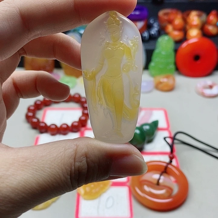 未镶嵌吊坠(不含链)玛瑙/玉髓过*尘