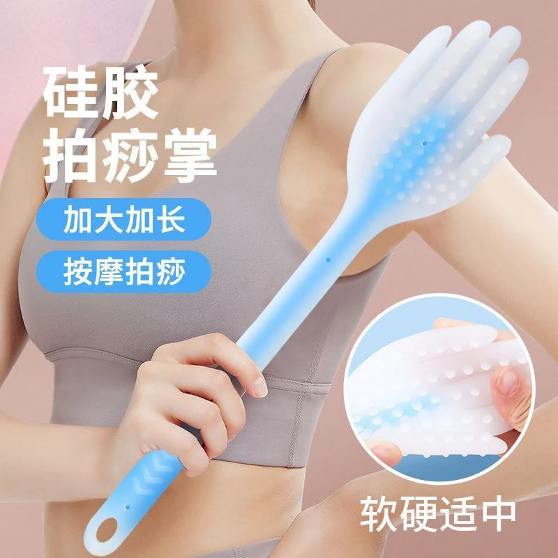 拍痧板经络按摩锤刮痧拍捶背按摩敲打器颈椎锤硅胶拍打棒家用养生