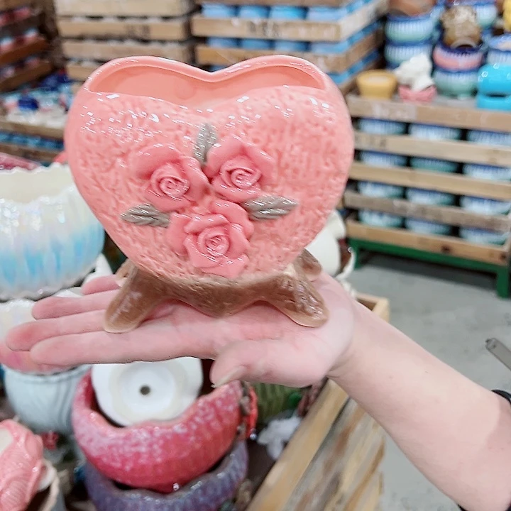 有孔，凑单福利满10元发货陶瓷多肉花盆！