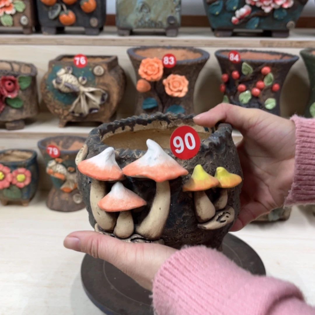 【闪购商品】紫砂花盆 90内口11×10.5外高12