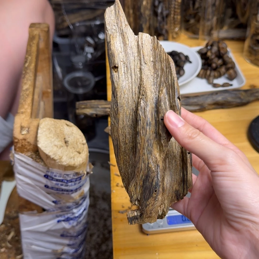 沉香摆件蓝宝石块料60克