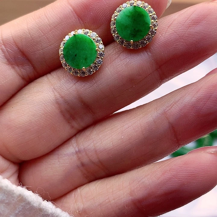 翡翠颈饰银S925镶嵌翡翠