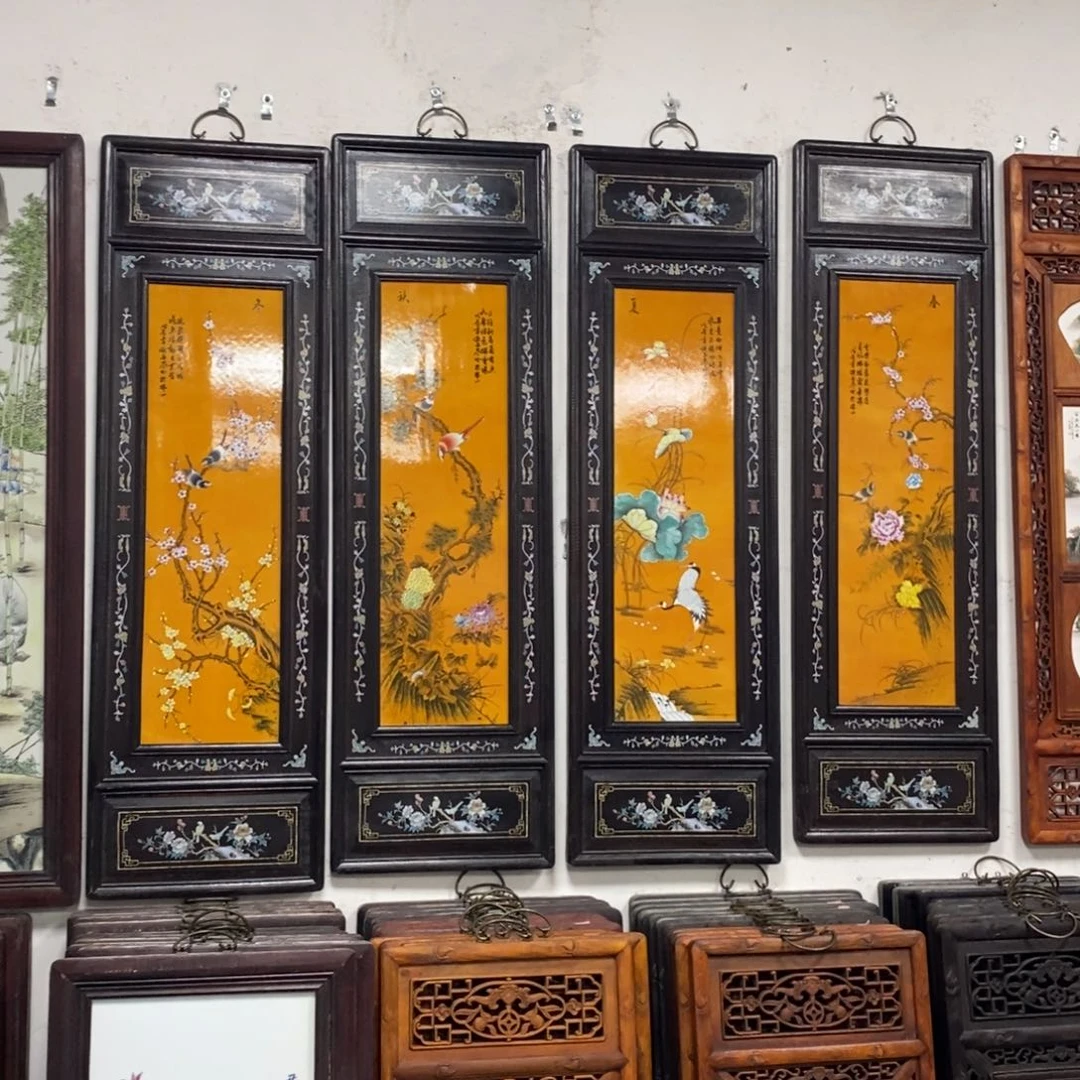 瓷片1.2*36*4景德镇瓷板画柴窑烧制