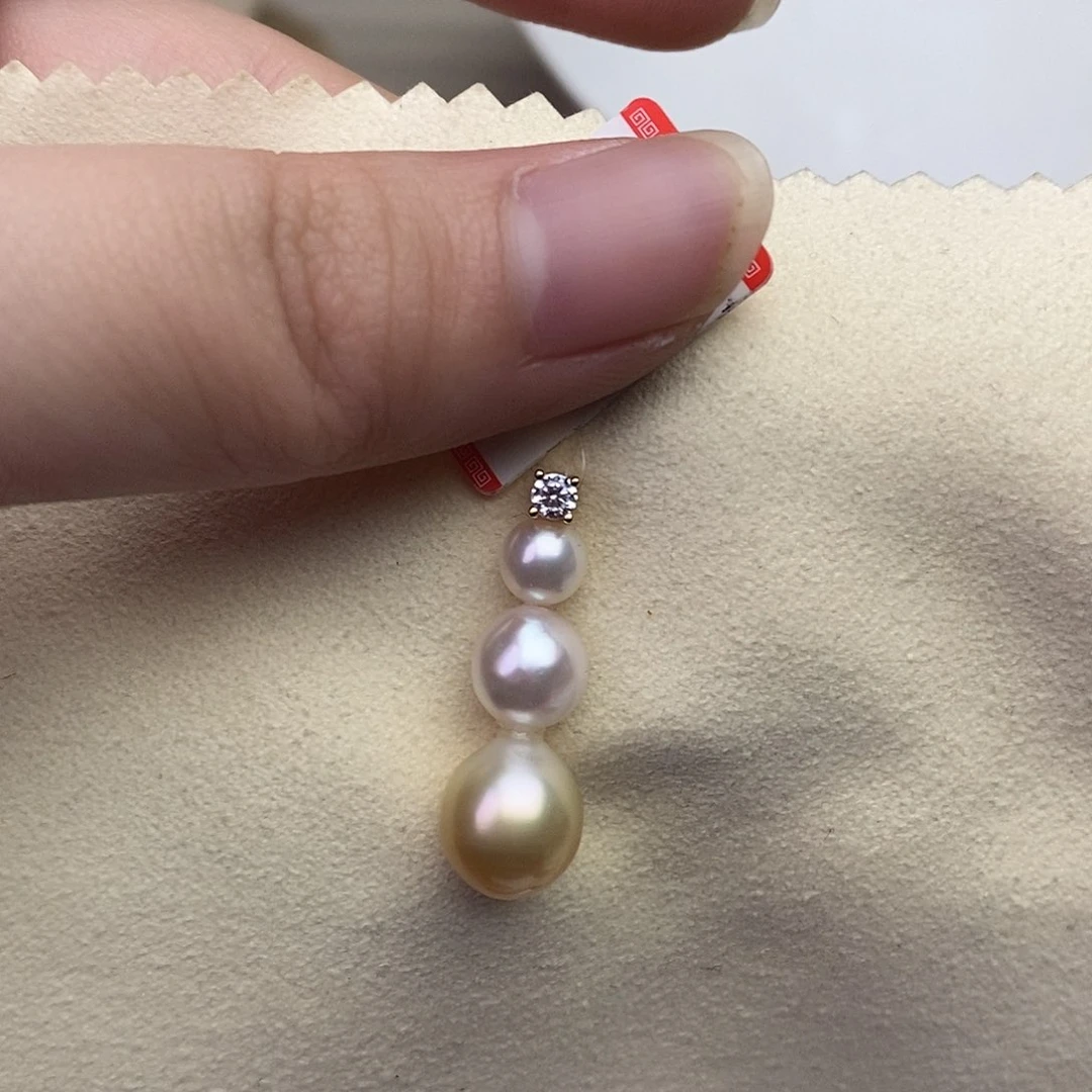 海水珍珠颈饰银S925镶嵌