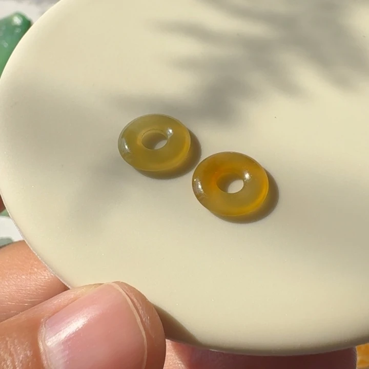 定制翡翠未镶嵌平安圈