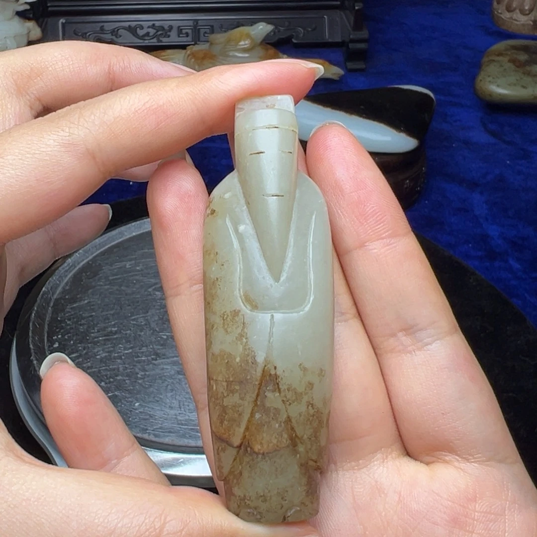 和田玉未镶嵌挂件