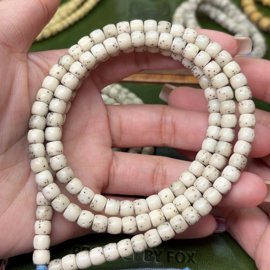 星月菩提手串5*6直切108❗️糯冰料❗️石玉料❗️