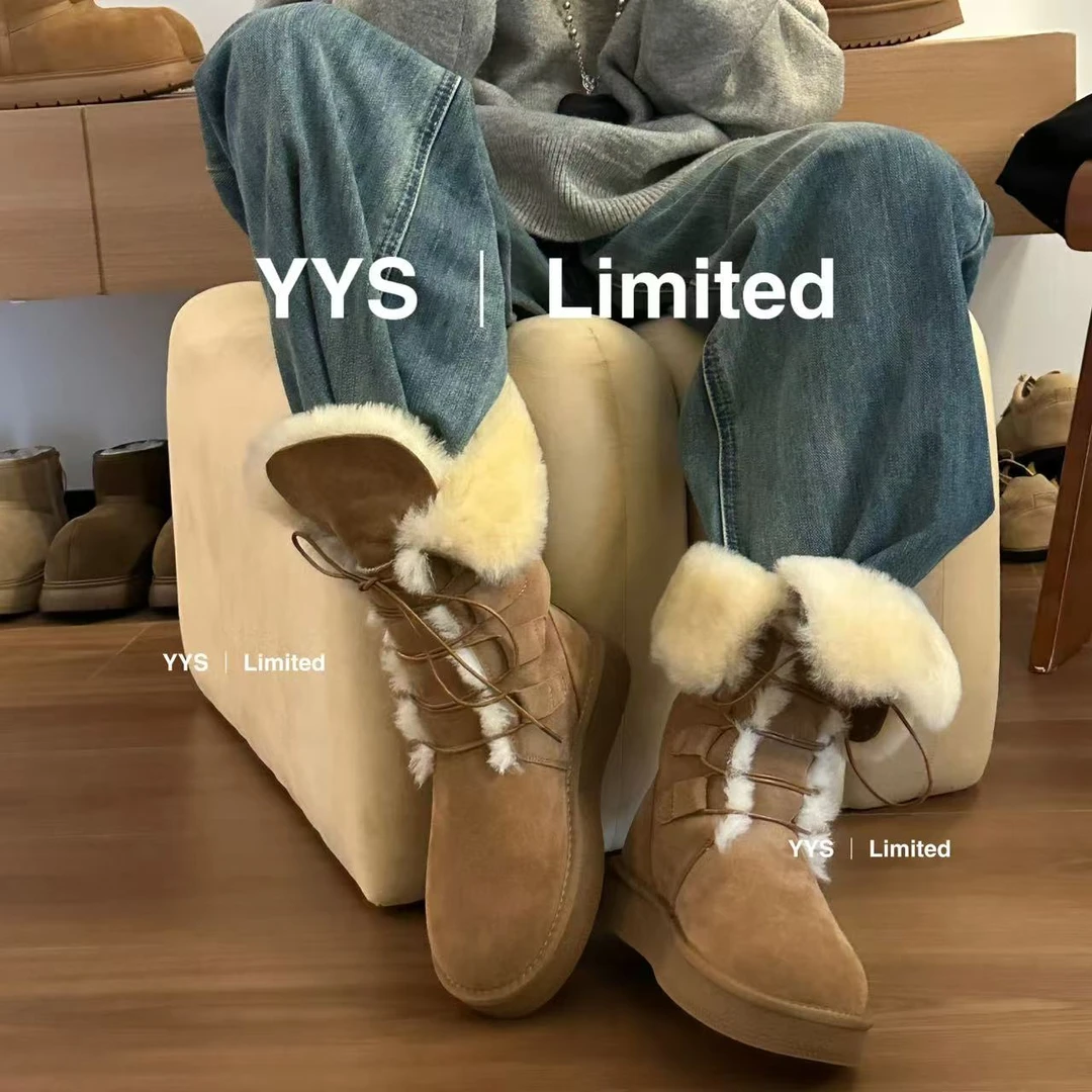 【NQ】油叽叽骑士｜中筒雪地靴28-2075