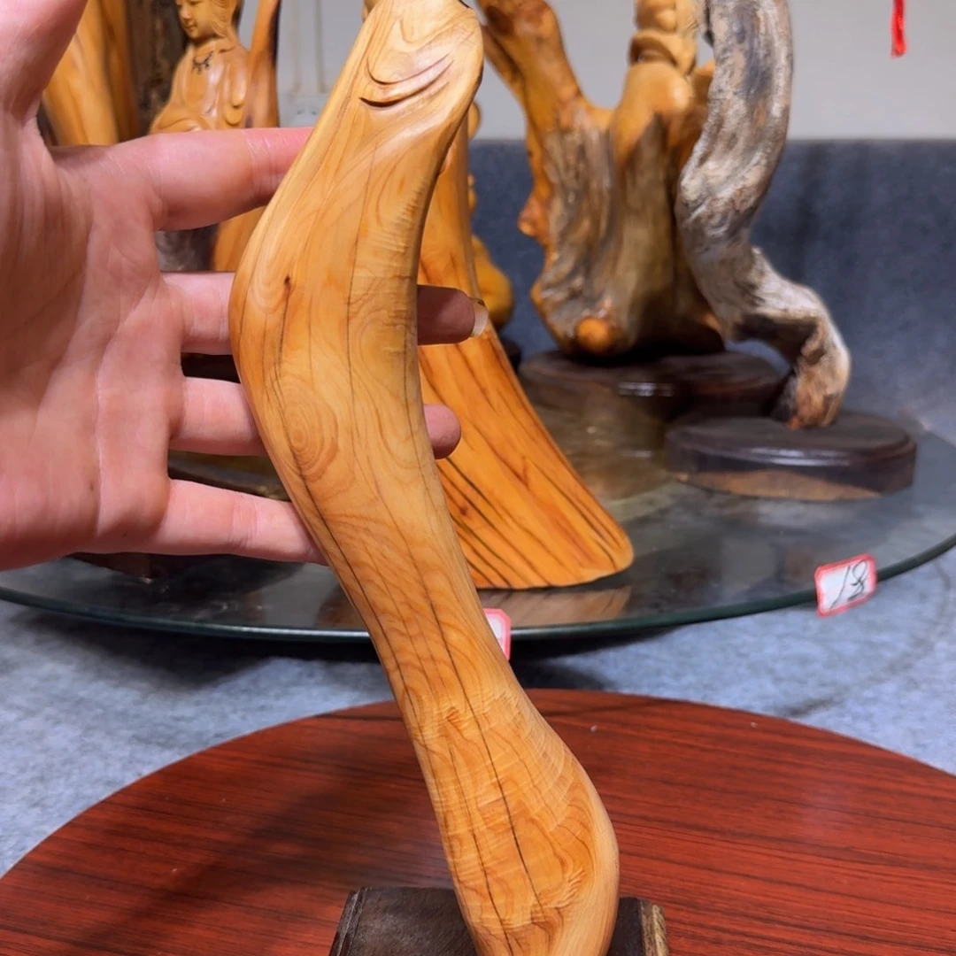 柏木崖柏手把件摆件