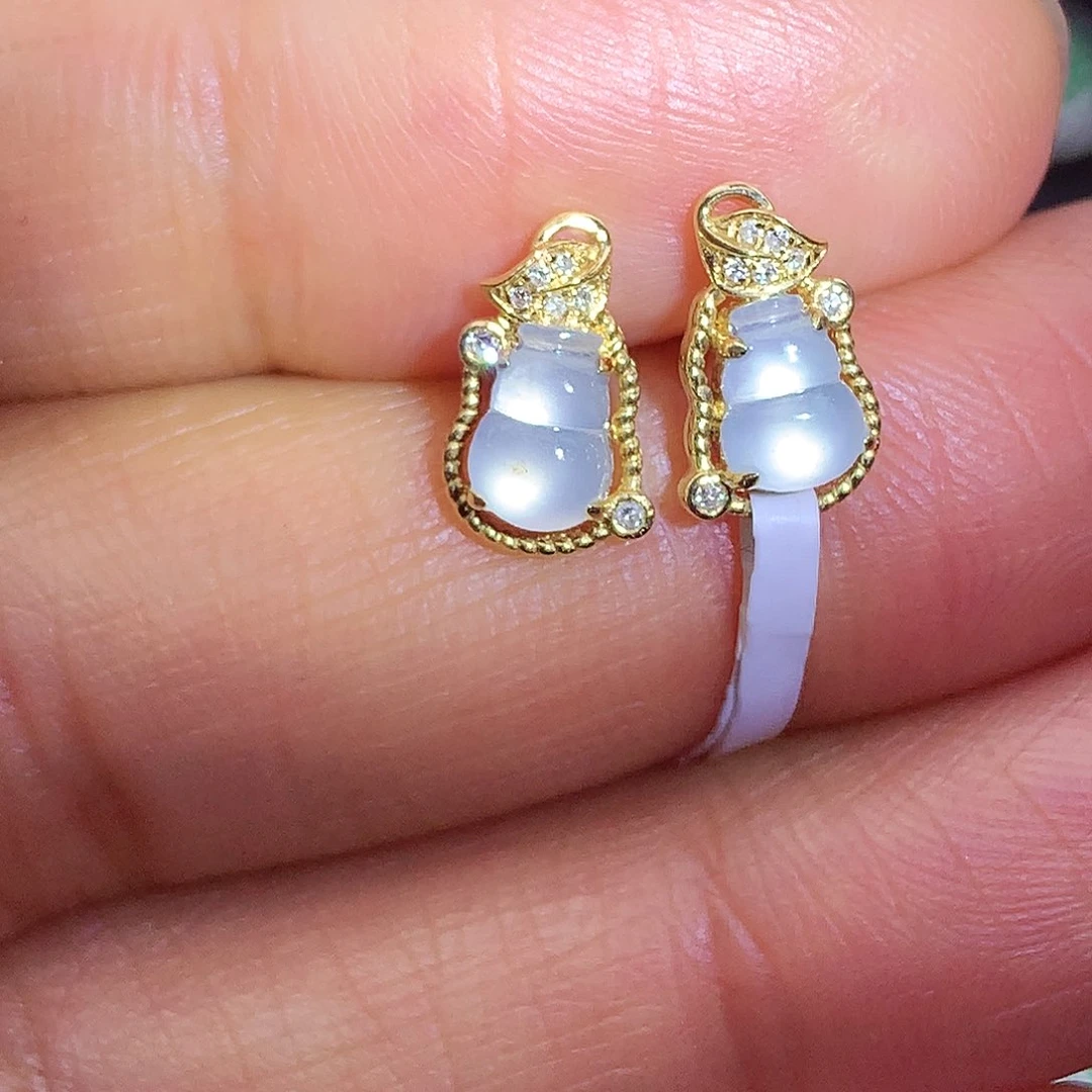 翡翠颈饰18K金镶嵌上新