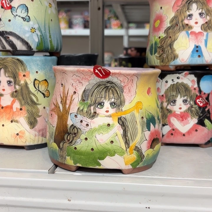 景德镇手绘花盆陶瓷13/12