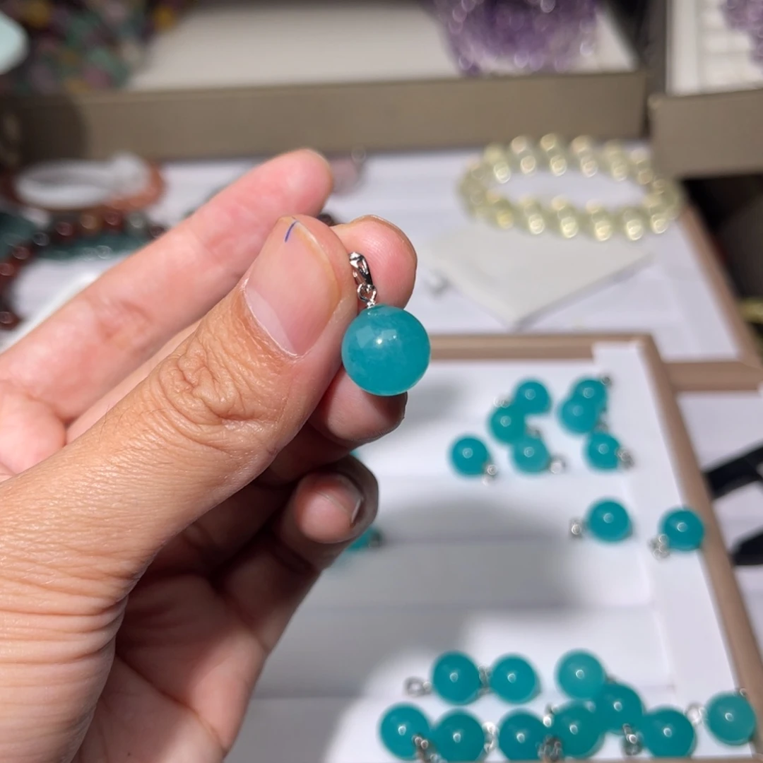 水晶手链未镶嵌天河石100