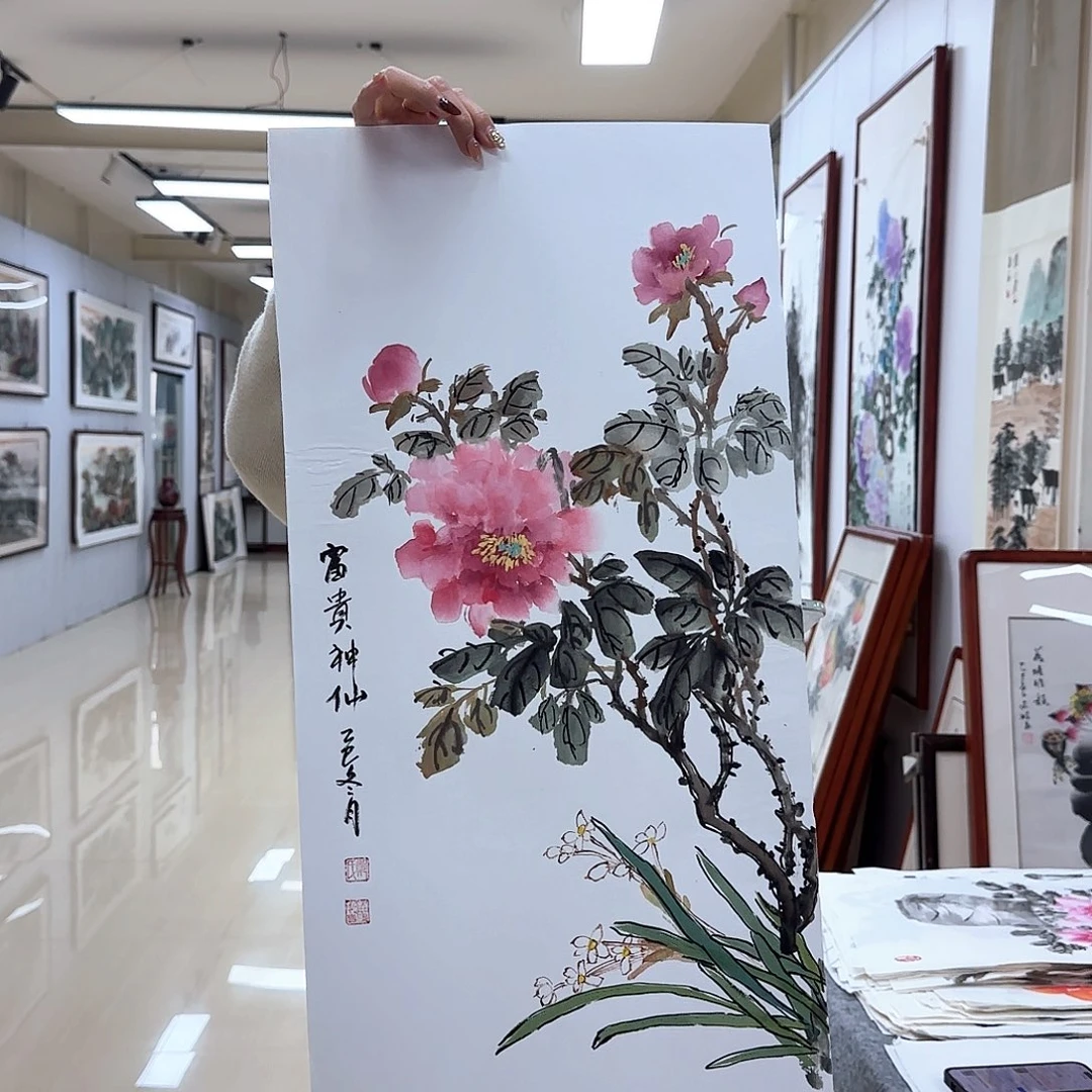 国画国画作品集一个由两