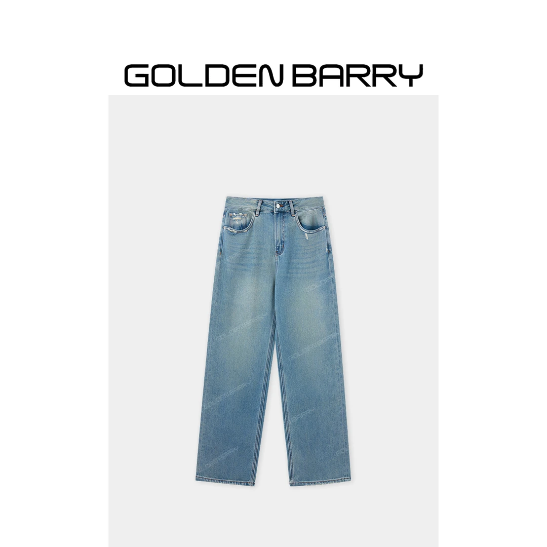 GOLDENBARRY【6.18】501111阔腿牛仔裤