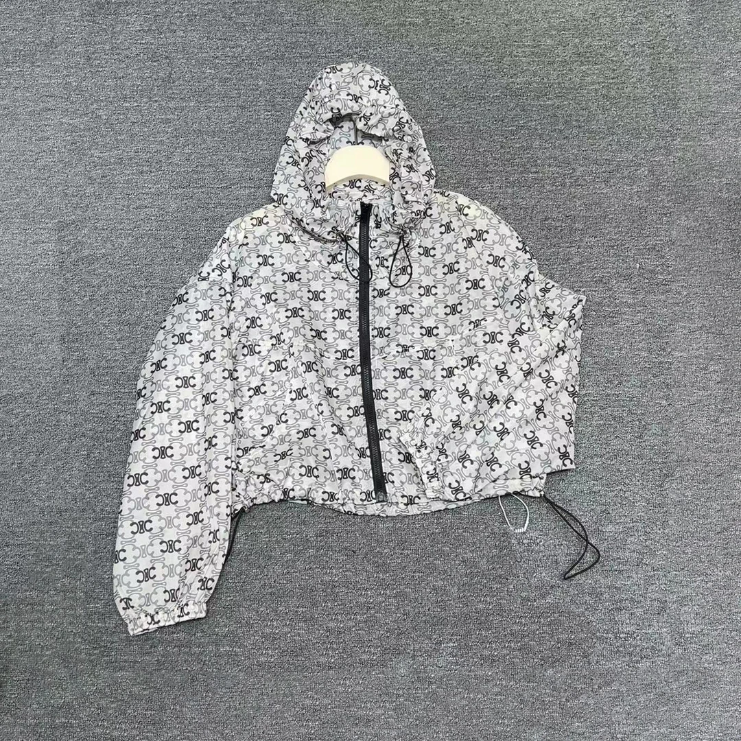 【99】防晒连帽女外套透气常规款短外套-7312