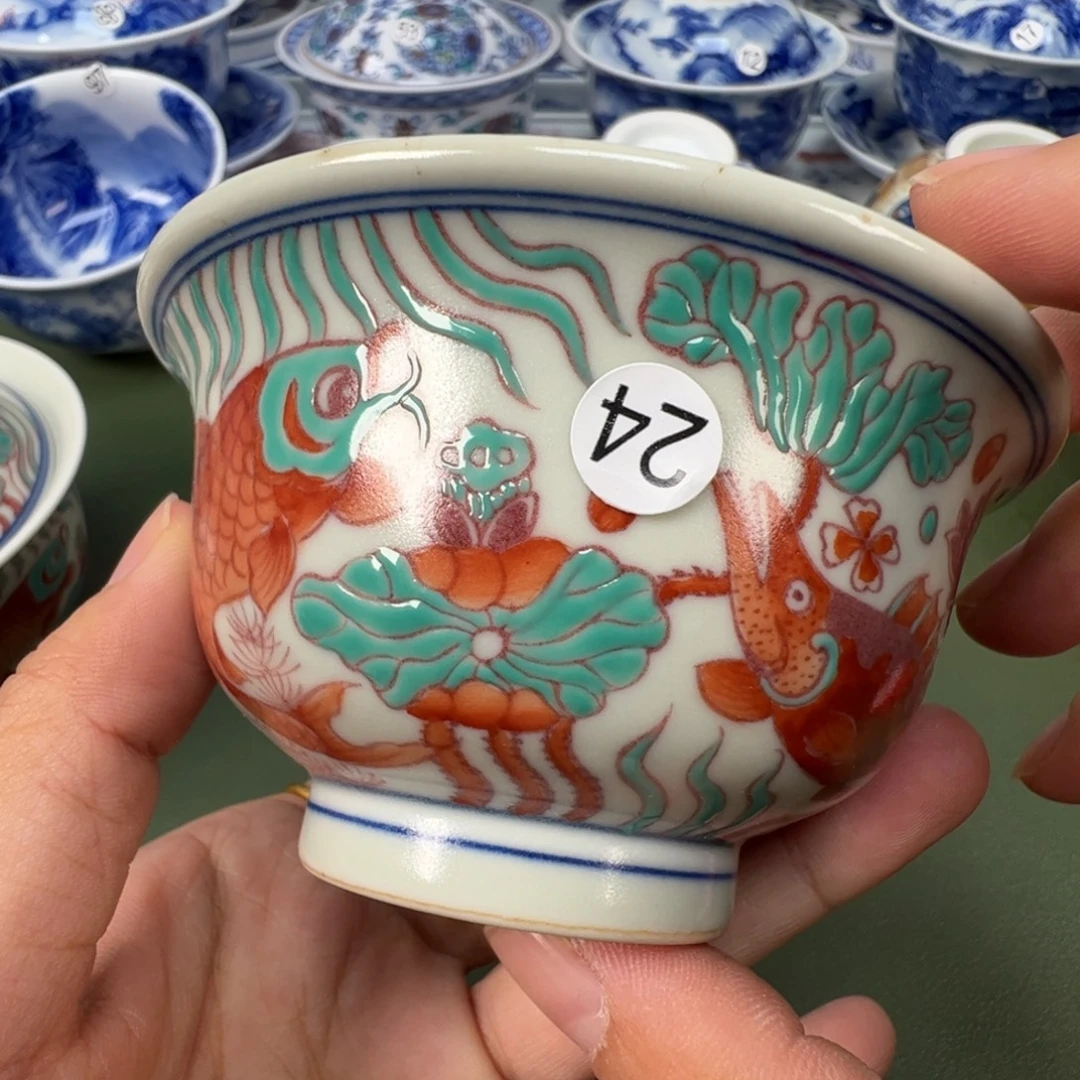 陶瓷景德镇纯手工纯手绘茶具木木24