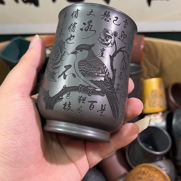 茶杯紫砂全手工紫砂主人杯