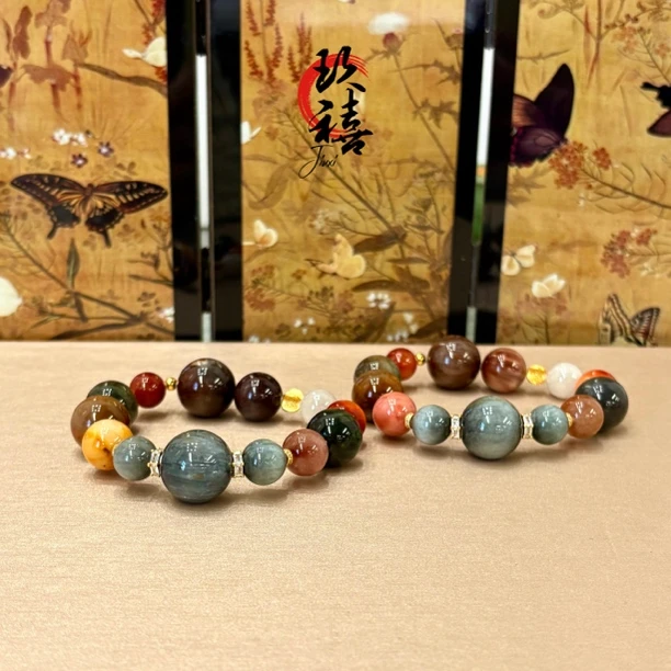 【二妹推荐】彩兔毛手串 1032 B10304024 多样性发一