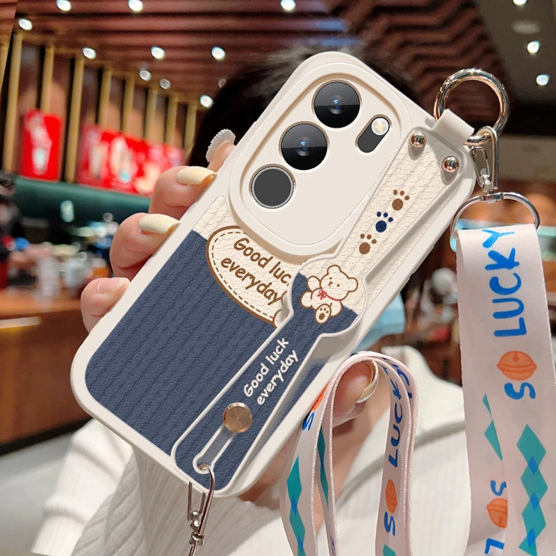 适用vivos17手机壳s17pro斜挎挂绳s17e全包保护套s17t硅胶软壳女