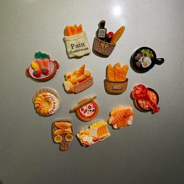 【自选】树脂高货手绘食玩小鼻嘎冰箱贴磁铁摆件