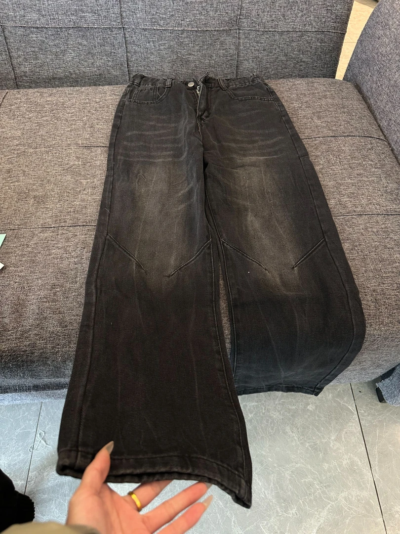 F23 春秋设计感简约百搭休闲牛仔裤