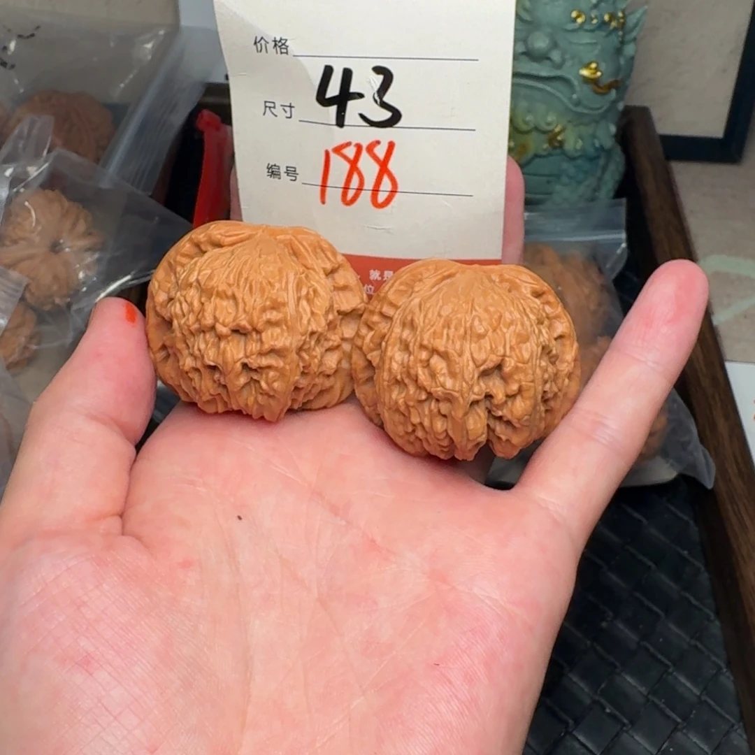 把件文玩核桃43白狮子188号
