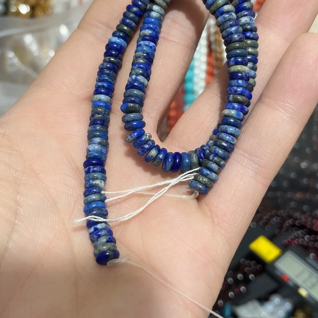 玛瑙/玉髓合金珠宝半成品纯天然青金算盘卡6