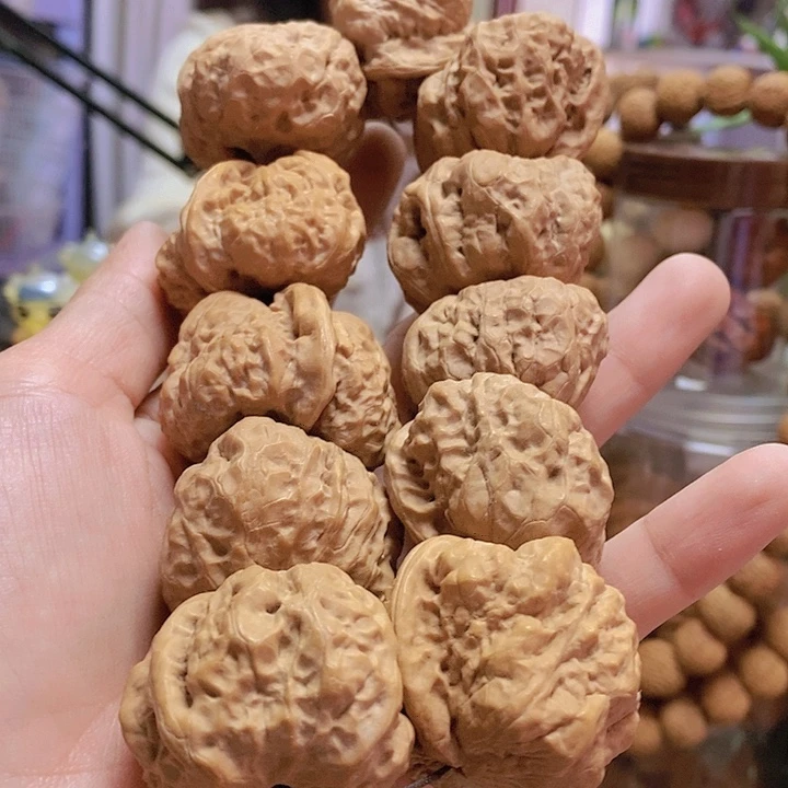 【闪购商品】文玩核桃把件石*香一帆风顺黄