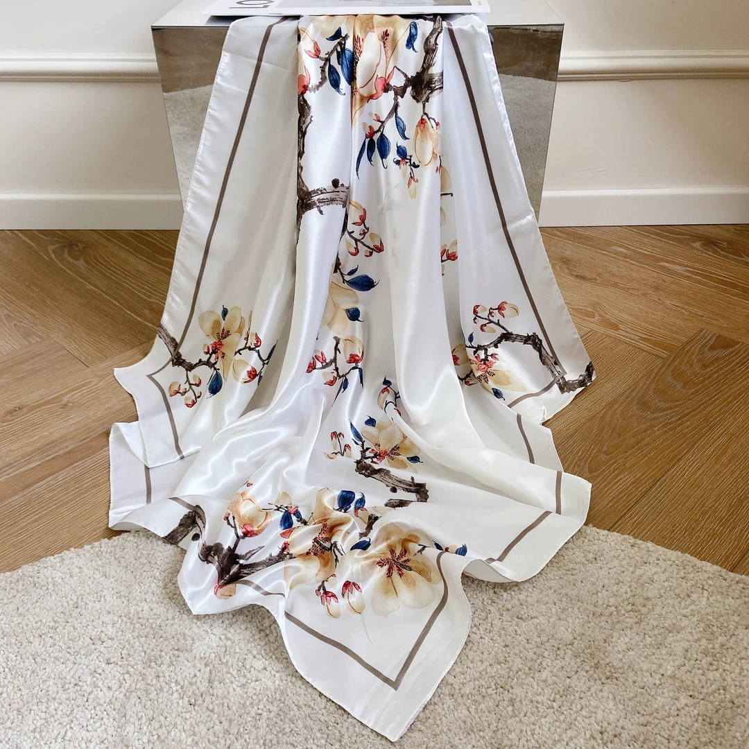 杭州女士丝巾大方巾轻柔百搭围巾披肩头巾