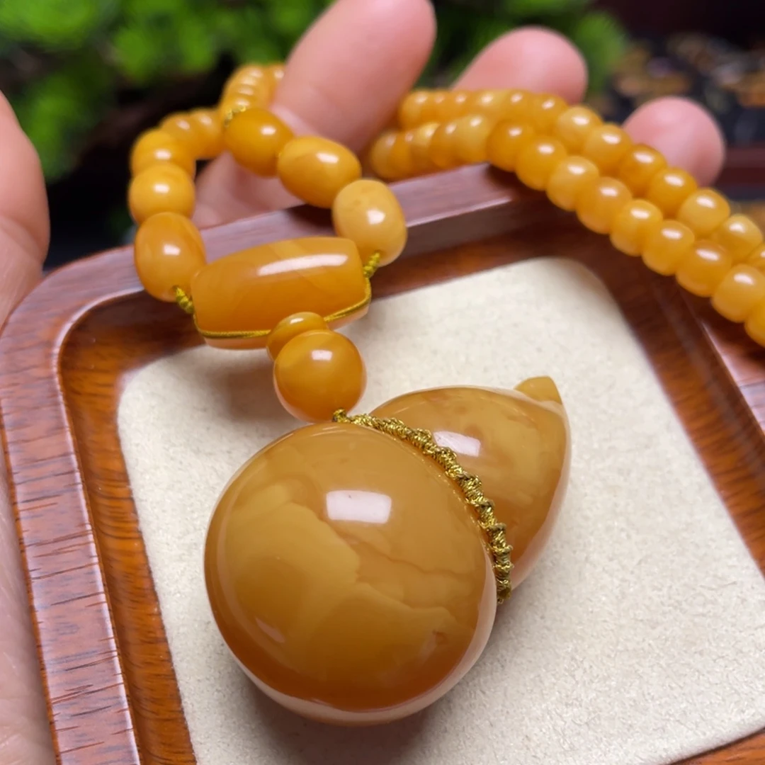 蜜蜡颈饰未镶嵌项链