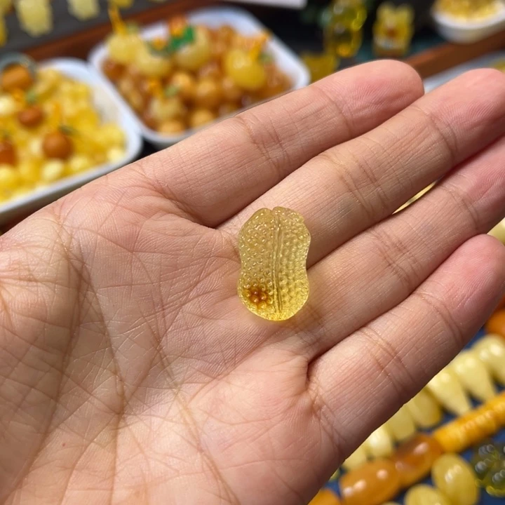 琥珀未镶嵌裸石卡20加好事发生