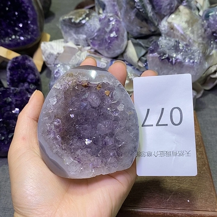 珠宝半成品未镶嵌紫晶