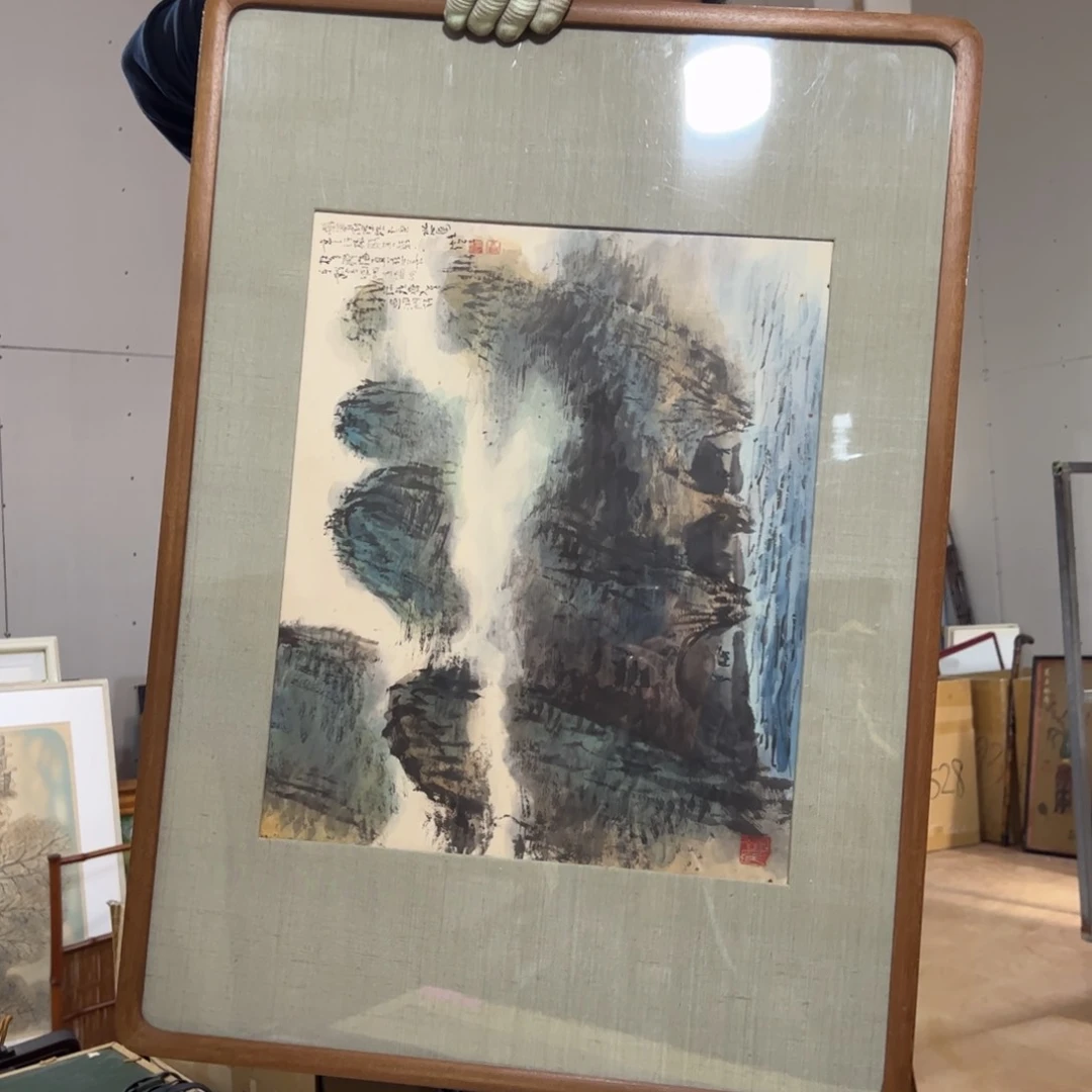 绘画陶*轩屏风框画茶空间设计