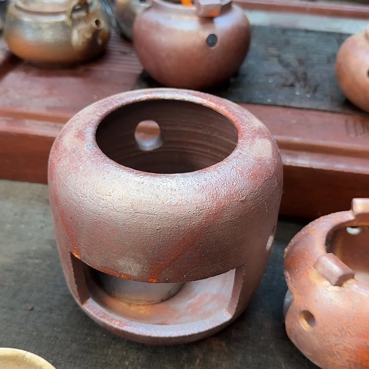 紫砂柴烧碳炉两件套
