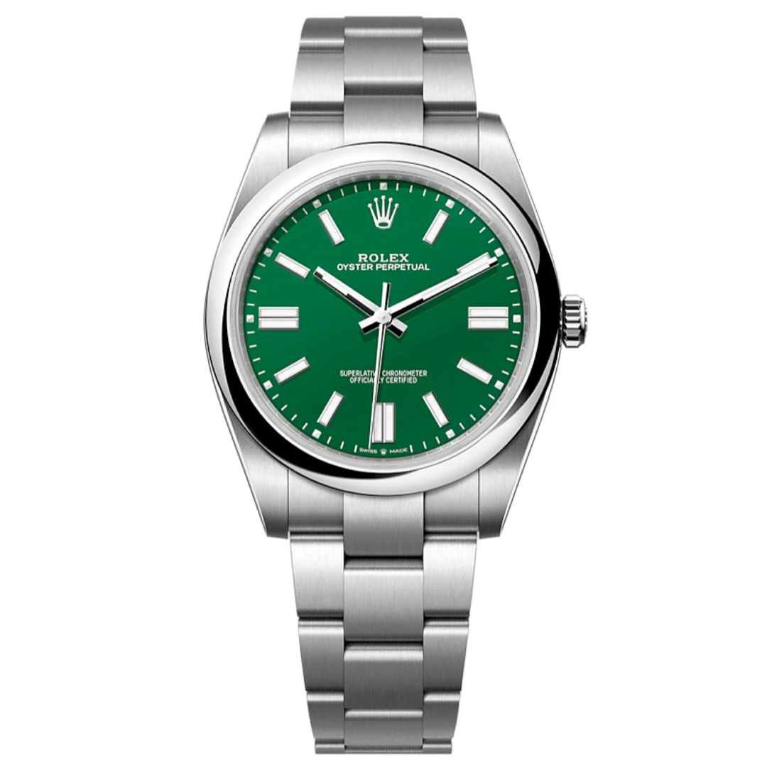 99新 Rolex/劳力士 124300绿恒动/41mm/25年4月二手全套